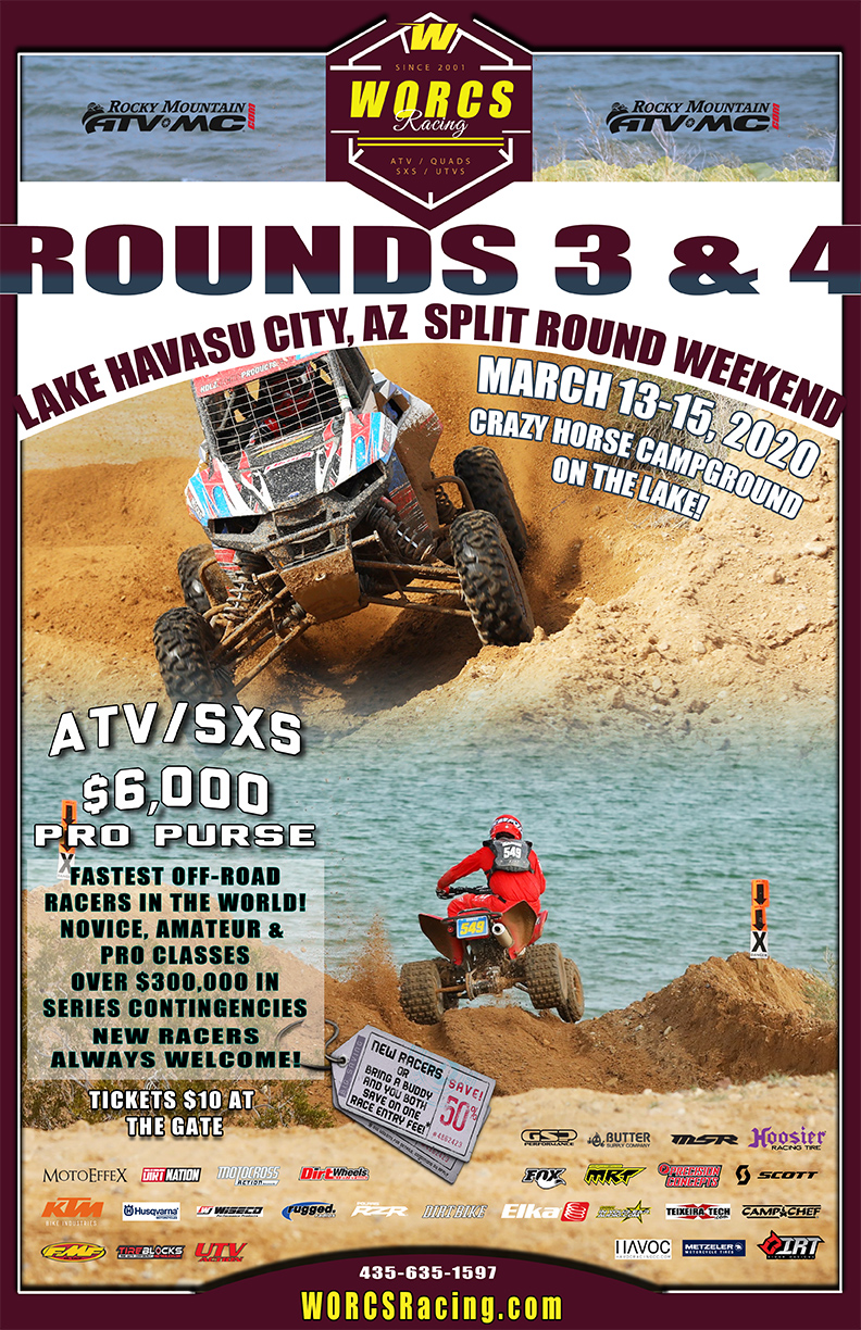 WORCS Racing Rounds 3 and 4 Split Weekend ATV and SXS Only